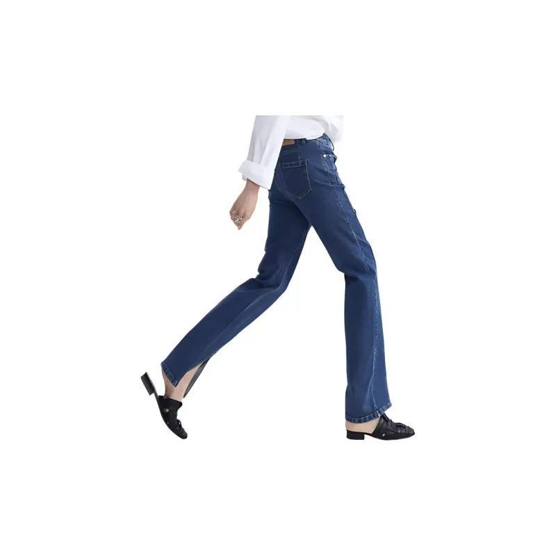 Roselingling Jeans Women's Denim Blue-3