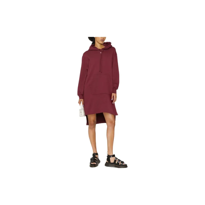 DIESEL Long-Sleeved Dresses Women's Red-2