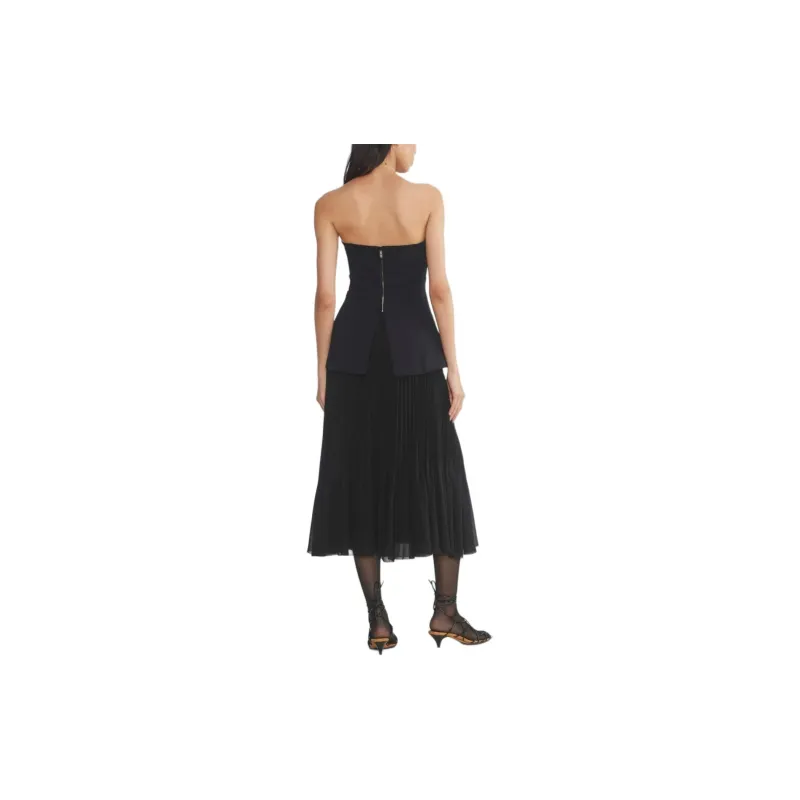 ARITZIA FW24 Wilfred Lilou Tube Top Strapless Top Women's BLACK/Black-2