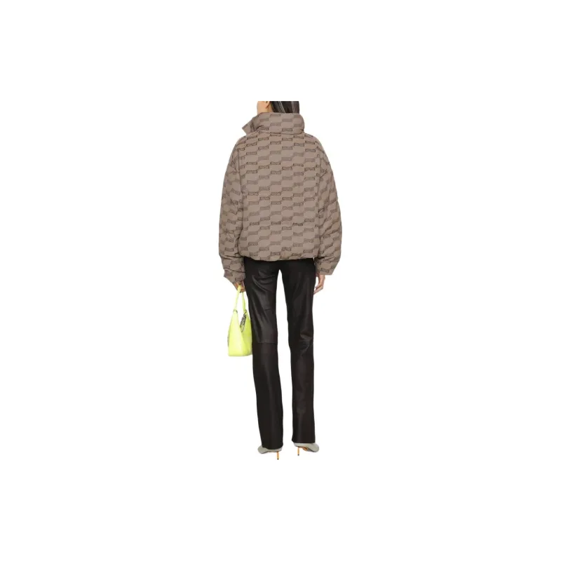 Balenciaga Monogram Puffer Jacket 'Beige/Brown'-2