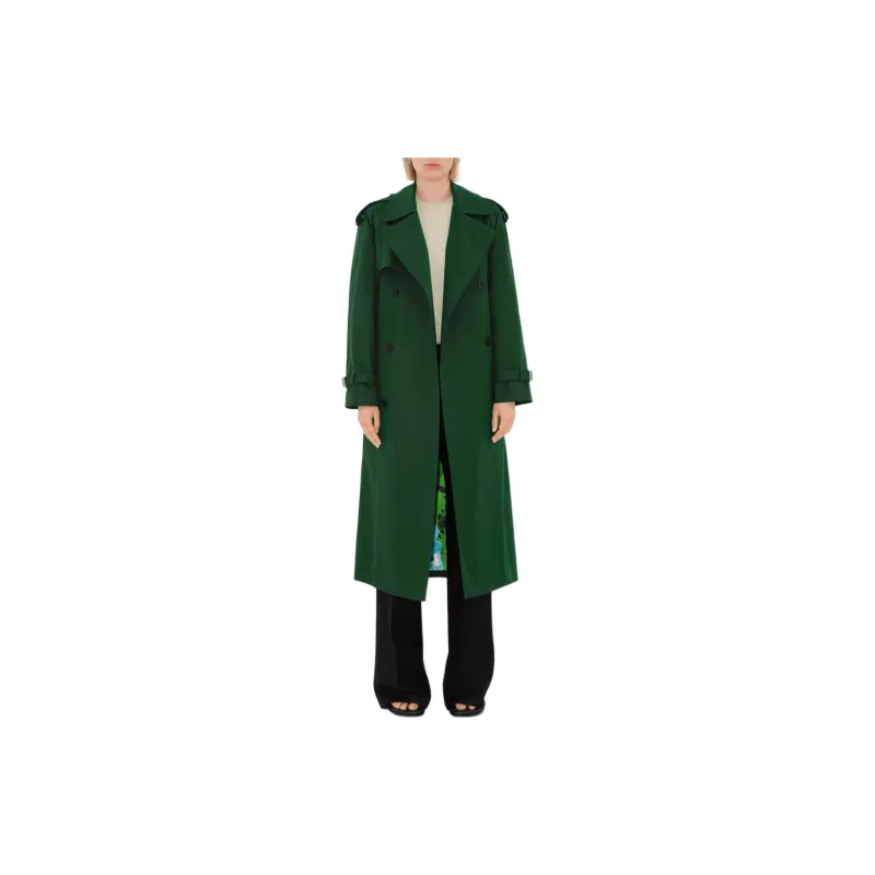 Burberry Long Silk Trench Coat-2