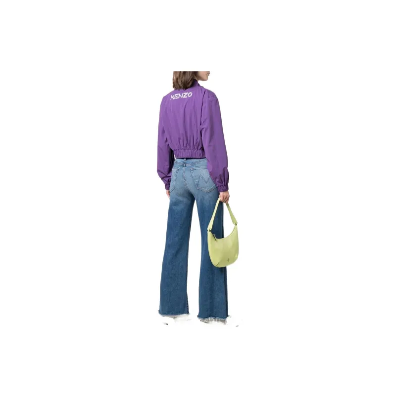 KENZO Cropped Coats Women's Purple-3