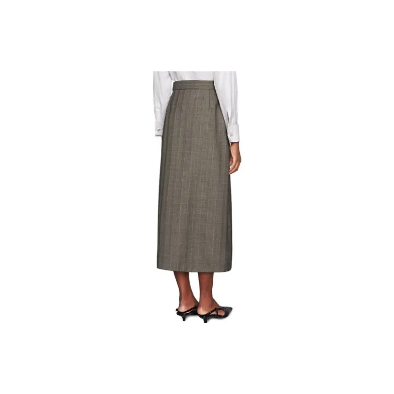 GUCCI Casual Long Skirt Women's Gray-3
