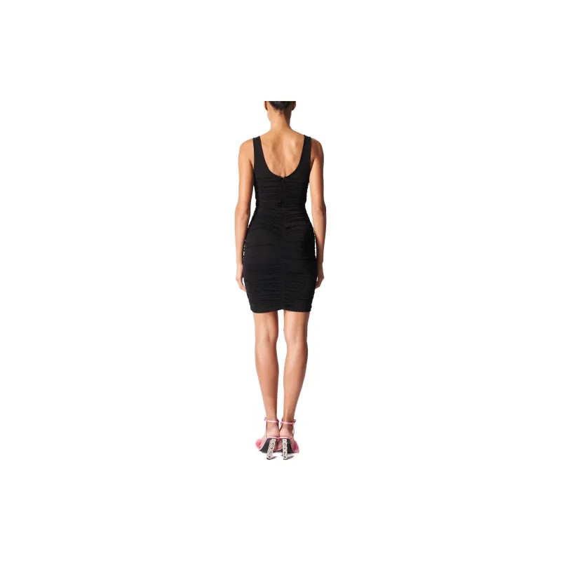 Givenchy Ruched Sleeveless Mini Dress-4