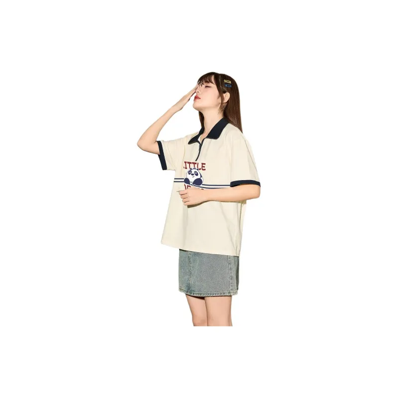 Tonlion x GONGFUXIONGMAOLIANMINGKUAN Polo Shirt Women's-2