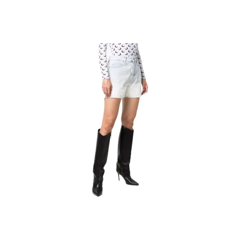 OFF WHITE FW21 Denim Shorts Women's Blue-3