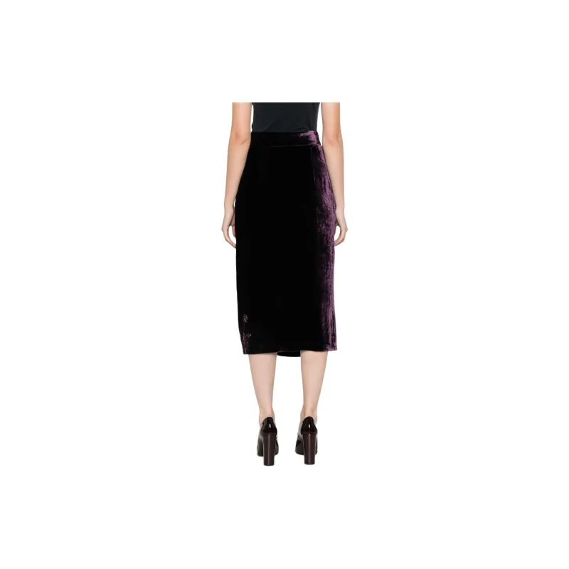 Blumarine Velvet Midi Skirt-2