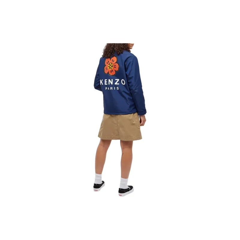 KENZO X Nigo Boke Flower Coach Jacket Navy-4
