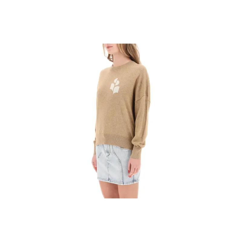 ISABEL MARANT ETOILE Marisans Logo Intarsia Knitted Jumper-5