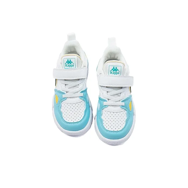 KAPPA KIDS Slip Resistant, Lightweight, And Breathable Kids Lifestyle Shoes White Blue Kids'-2