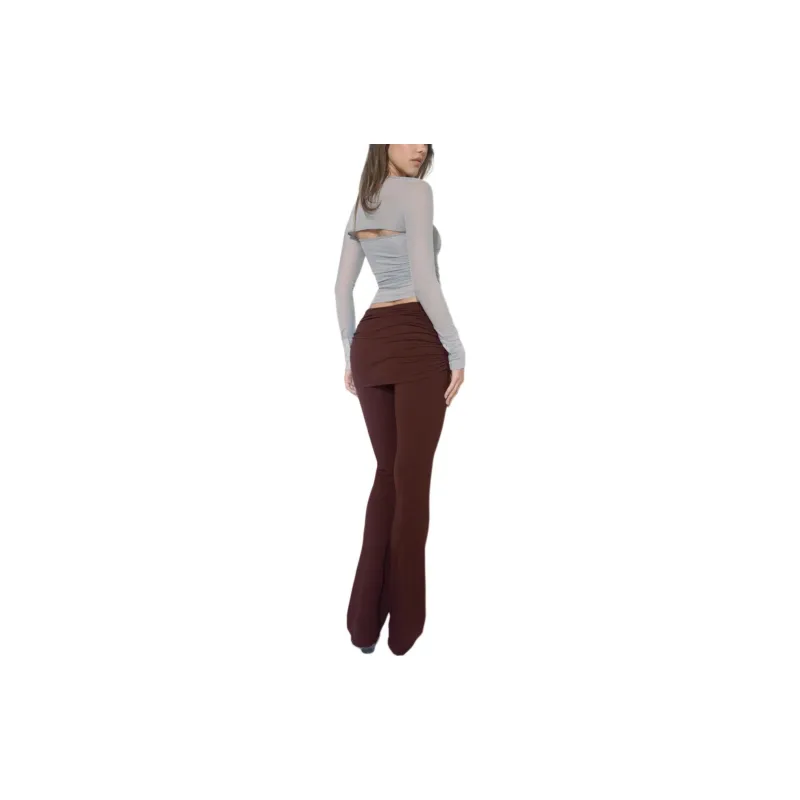 Miaou ALANA PANT Casual Pants Women's Burgundy-2