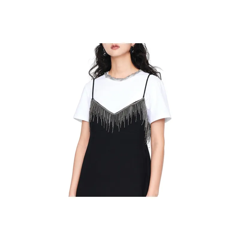 D'zzit Slip Dresses Women's Black-2