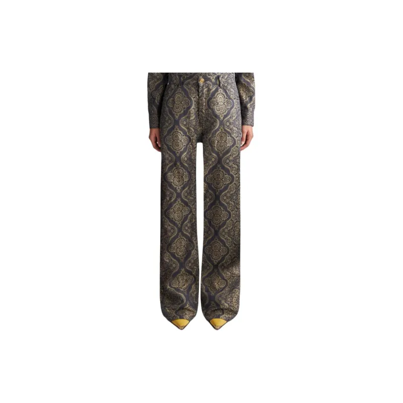 ETRO Paisley Printed Straight Leg Trousers-3