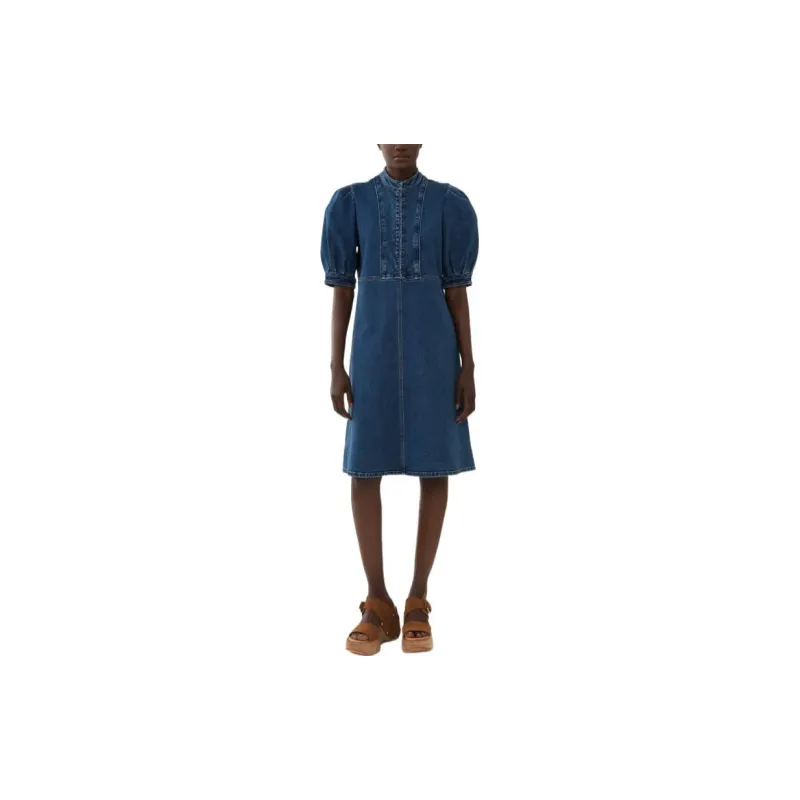 See By Chloe Denim Short Skirts Women's Blue-1