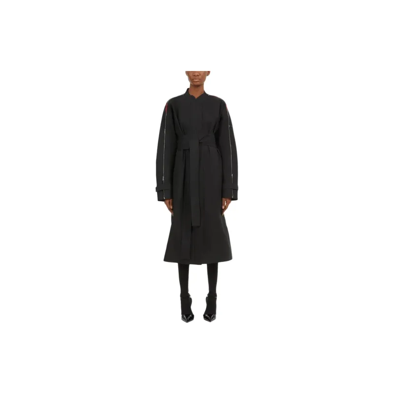 FERRAGAMO Trench Coat Women's Black-2
