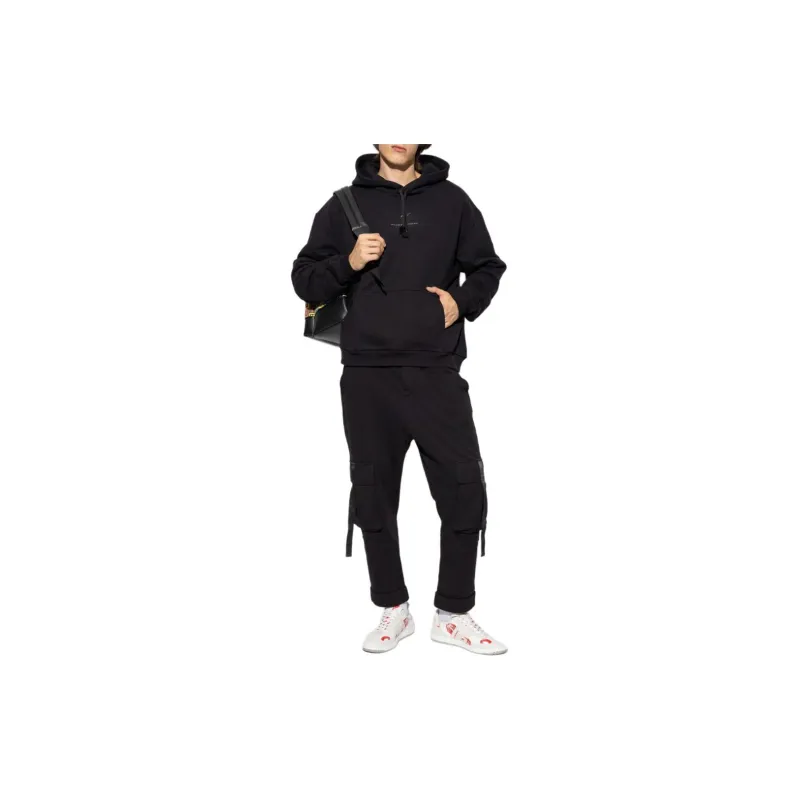 Giuseppe Zanotti Logo Embroidered Drawstring Hoodie-1