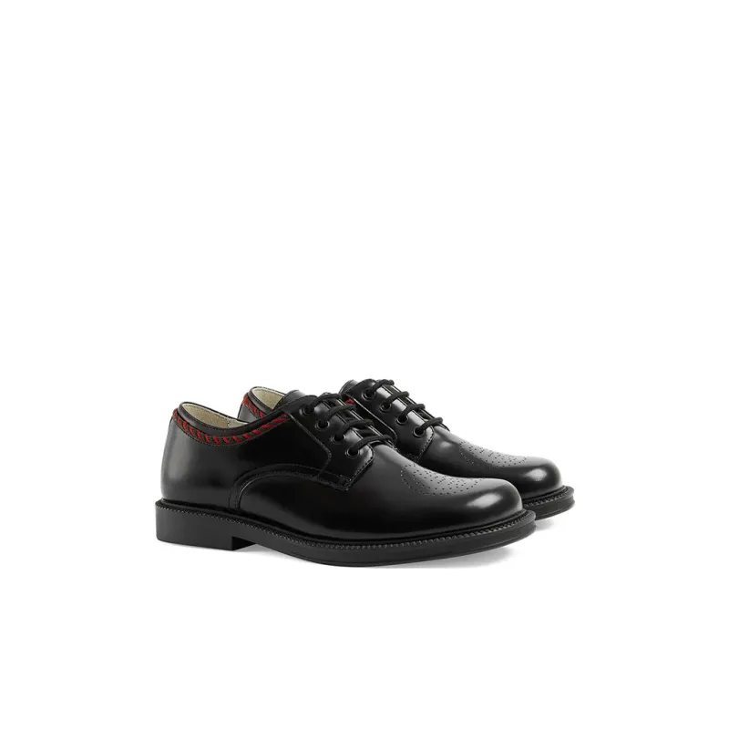 GUCCI Wear-Resistant Low-Top Kids Lifestyle Shoes Black Kids'-1