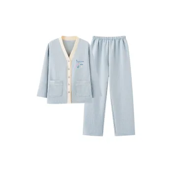 UAVAE Pajama Set Women's Light Blue