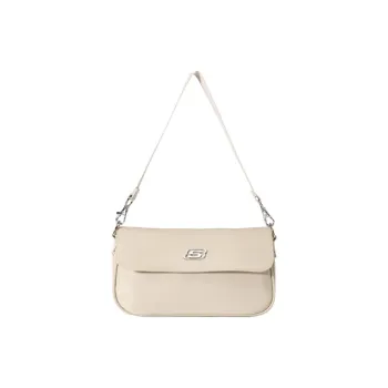 Skechers Fabric Crossbody Bag, Shoulder Bag Regular Unisex Marshmallow White