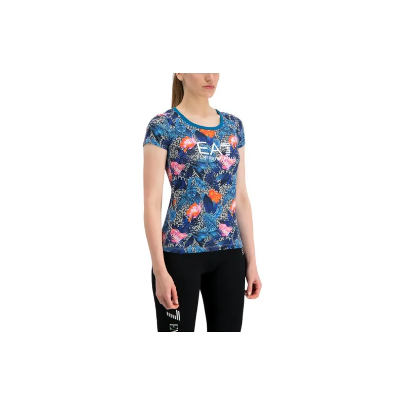 EMPORIO ARMANI EA7 T Shirts Women's Blue-2