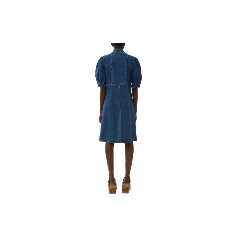 See By Chloe Denim Short Skirts Women's Blue-2
