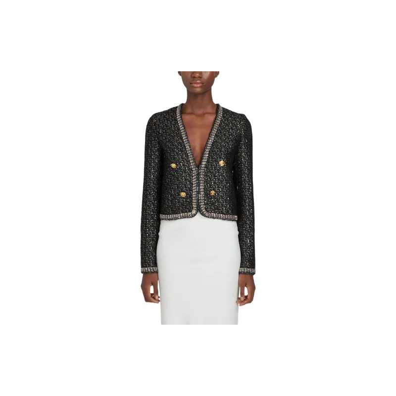 Giambattista Vall Sequin embellished Tweed Jacket-1