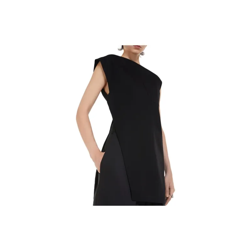 SportMa Marat Sleeveless Waterproof Gabardine Tunic Shirt Women's Black-4