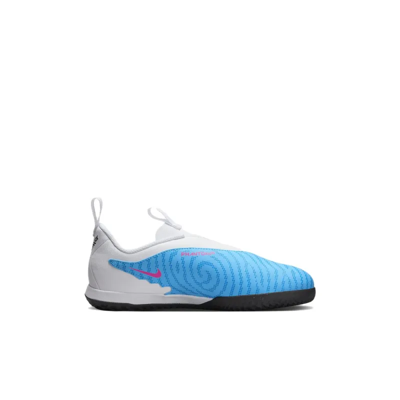 Nike Jr. Phantom GX Academy IC Indoor Court Cushioning Anti-Slip And Wear-Resistant Soccer Shoes Blue White Kids'-1