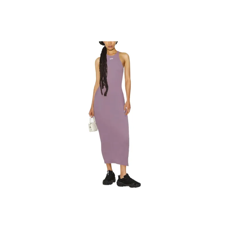OFF-WHITE FW22 Sleeveless Dresses Women's Purple-2