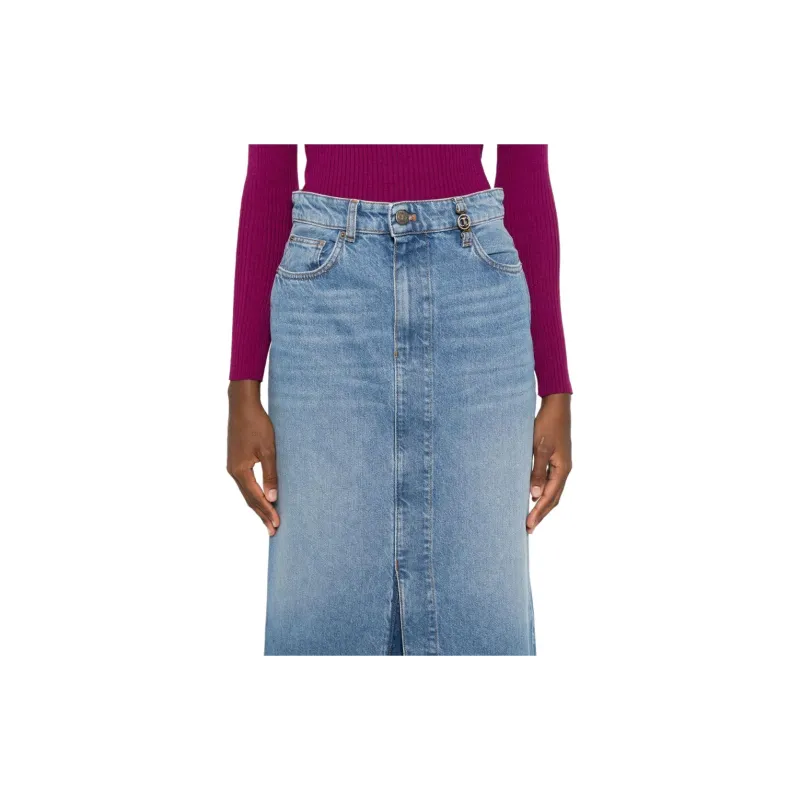 Twinset Denim Midi Skirt-4