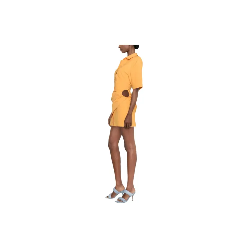 Jacquemus La Robe Camisa 'Orange'-3