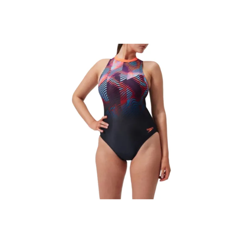 Speedo Hydrasuit One-piece Swimsuit Women's Purple/Red-3