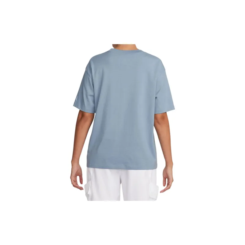 Jordan Drop Shoulder Sleeve T-Shirt Women's Sky Blue-4