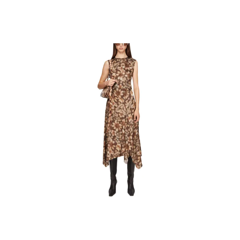 Acne Studios SS24 Sleeveless Dress Women's Brown-1
