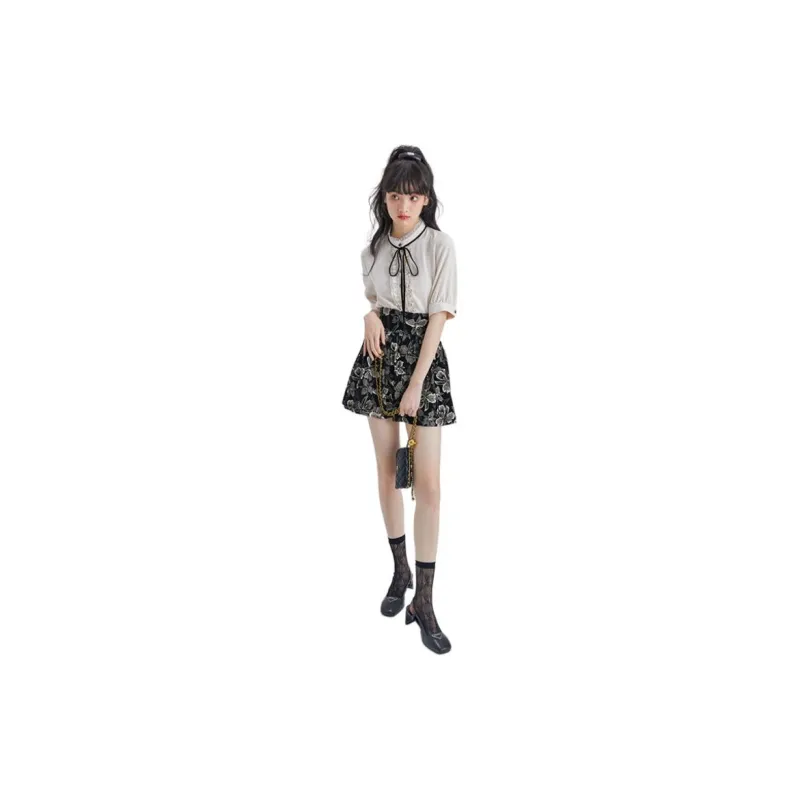 DEAR DEER PUFF Shirt Women's Ecru-0
