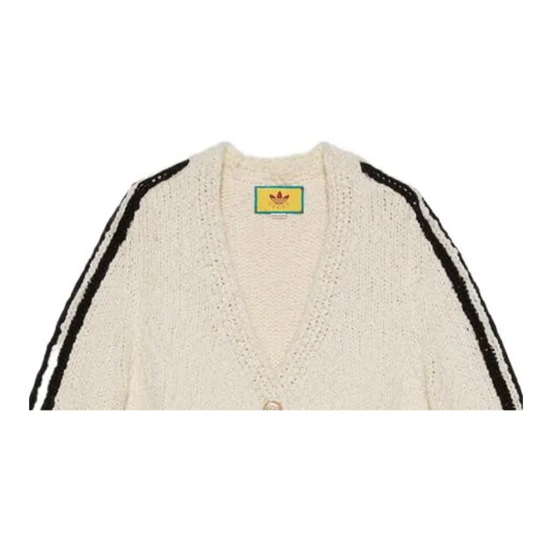 GUCCI X Adidas Cardigan White/Yellow Cuffs-5