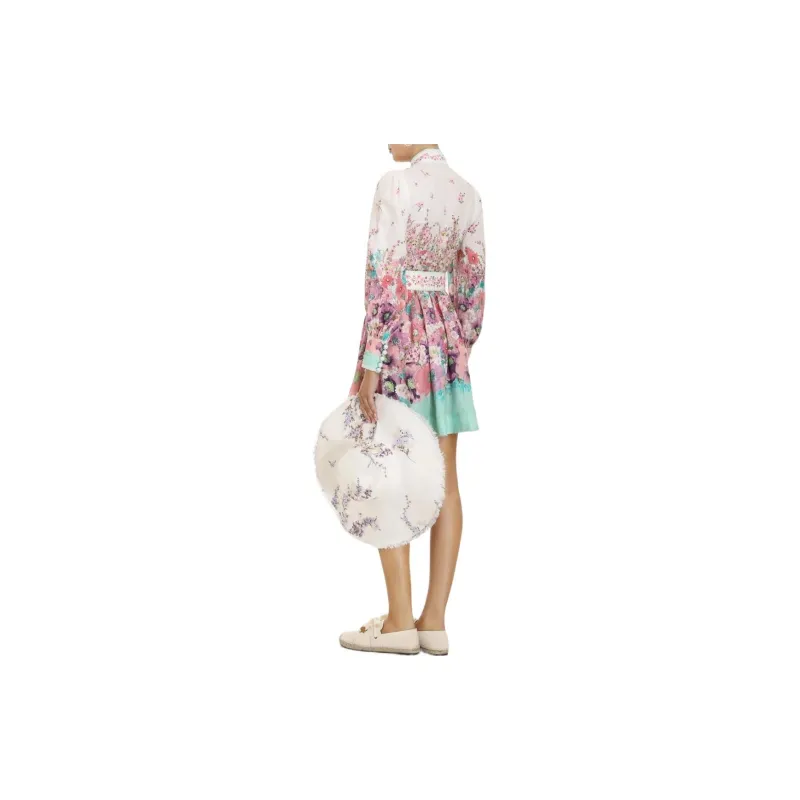 Zimmermann Long-Sleeved Dresses Women's White-3