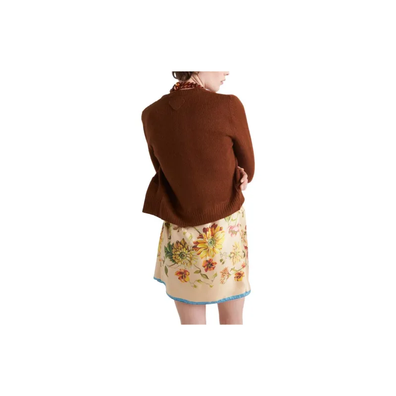 PRADA Ribbed Knit Cardigan-1