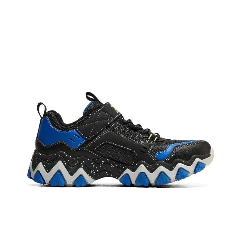 Skechers Rugged Summits Anti-Kick Cushioning Low-Top Kids' Running Shoes Blue Black Teenagers-1