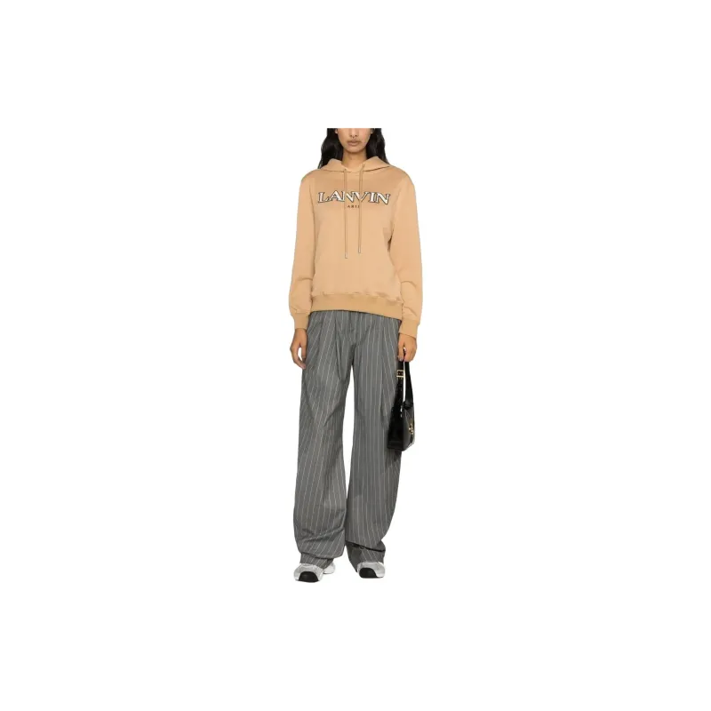 Lanvin Curb Emb Hoodie 'Sand'-1