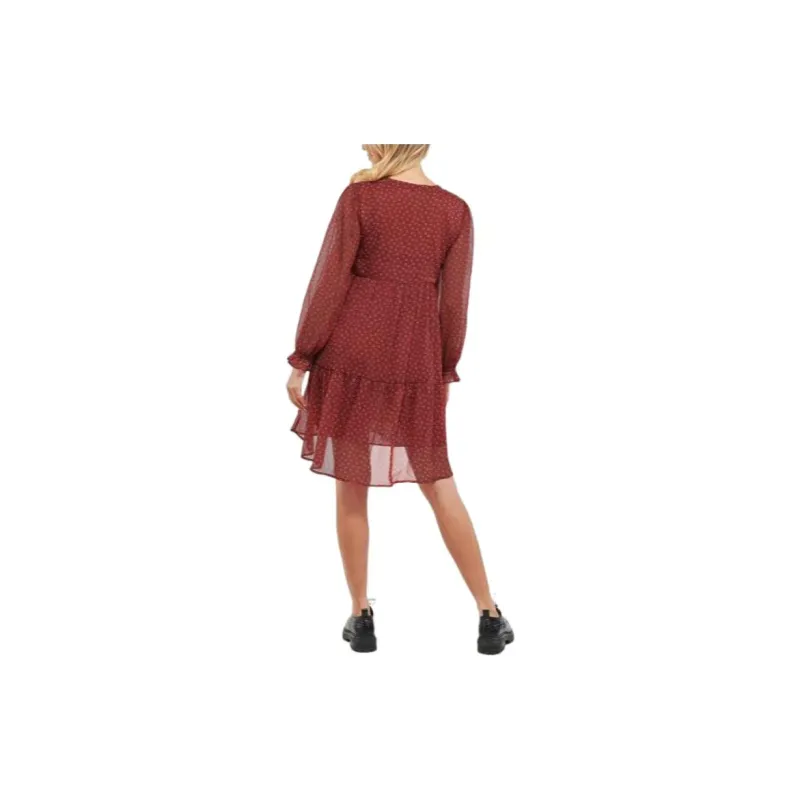 Pepe Jeans Long Sleeved Dresses Women's Red-2