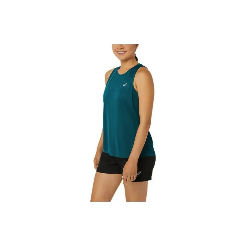Asics SILVER TANK Tank Tops Women's Green-1