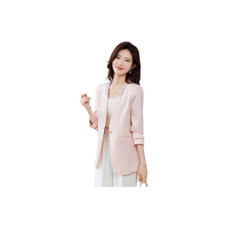 TERRE BLEUE Business Suit Women's Pink-2