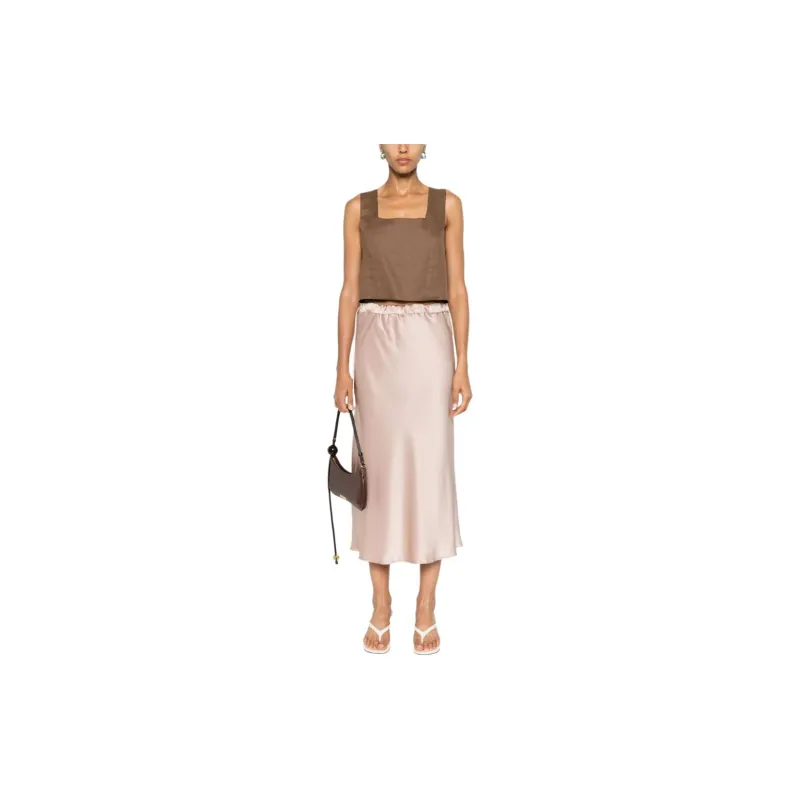 MaxMara Drawstring Midi Skirt-1