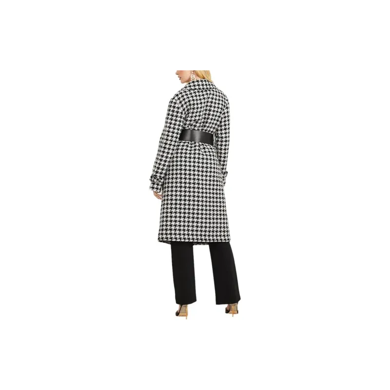 GUESS Natasha Wool-Blend Coat Coats Women's Multicolor-2