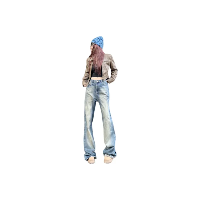 Kazakhstan Jeans Women's Washed Blue-3