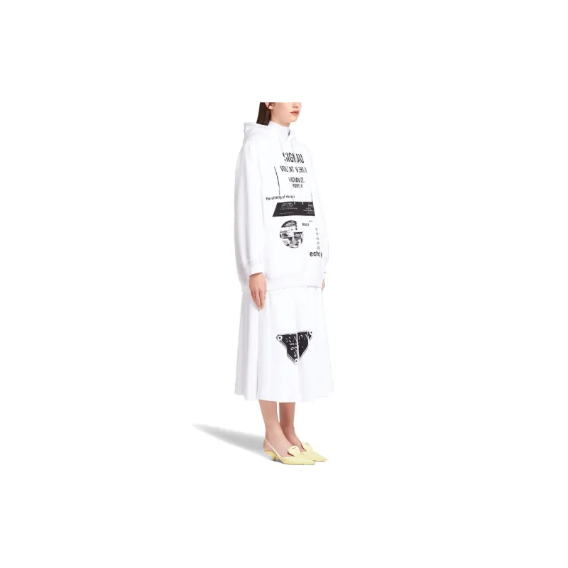 PRADA Sweatshirt Winter Women's White-3
