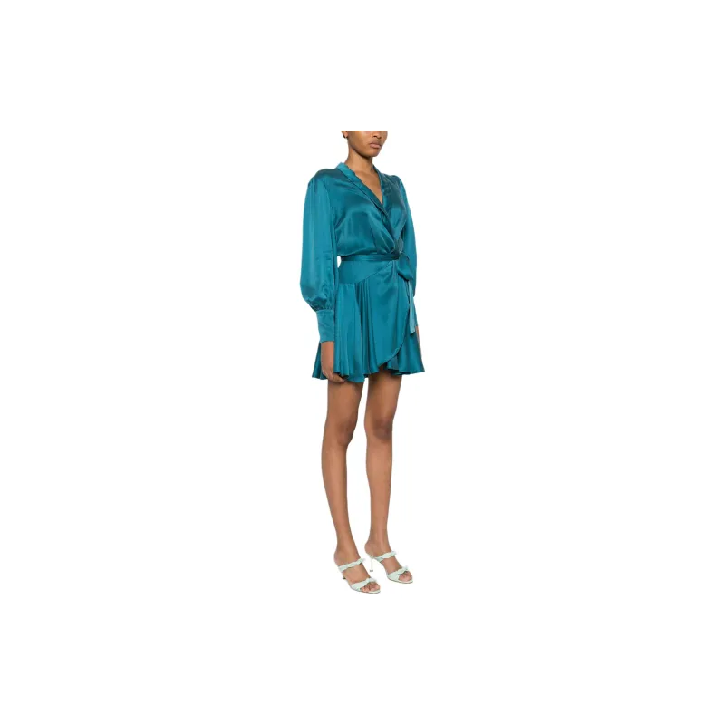 Zimmermann V Neck Wrapped Mini Dress-3
