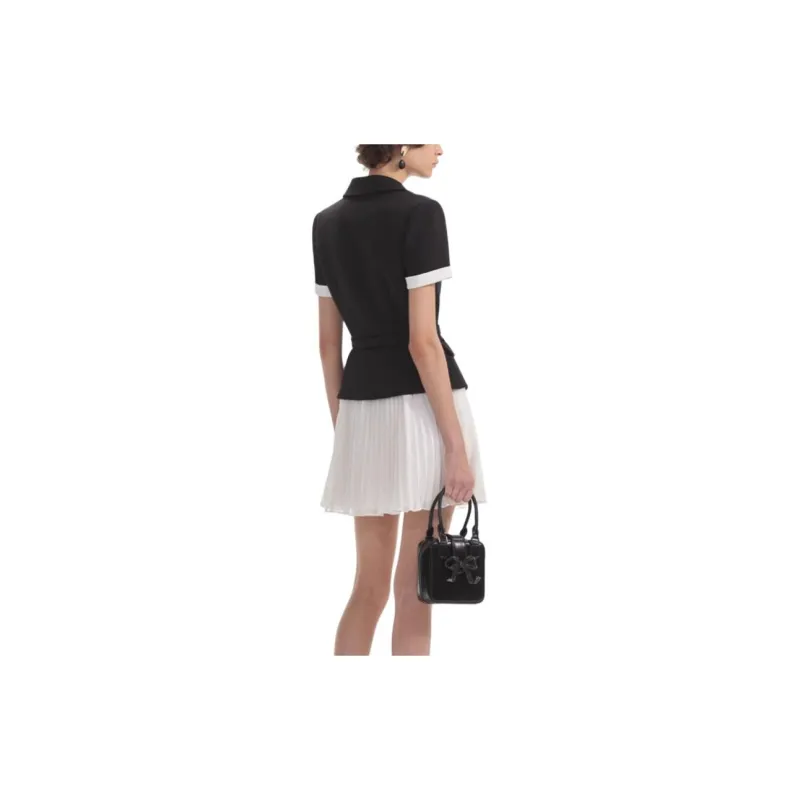 Self-portrait V-neck Midi Dress-0