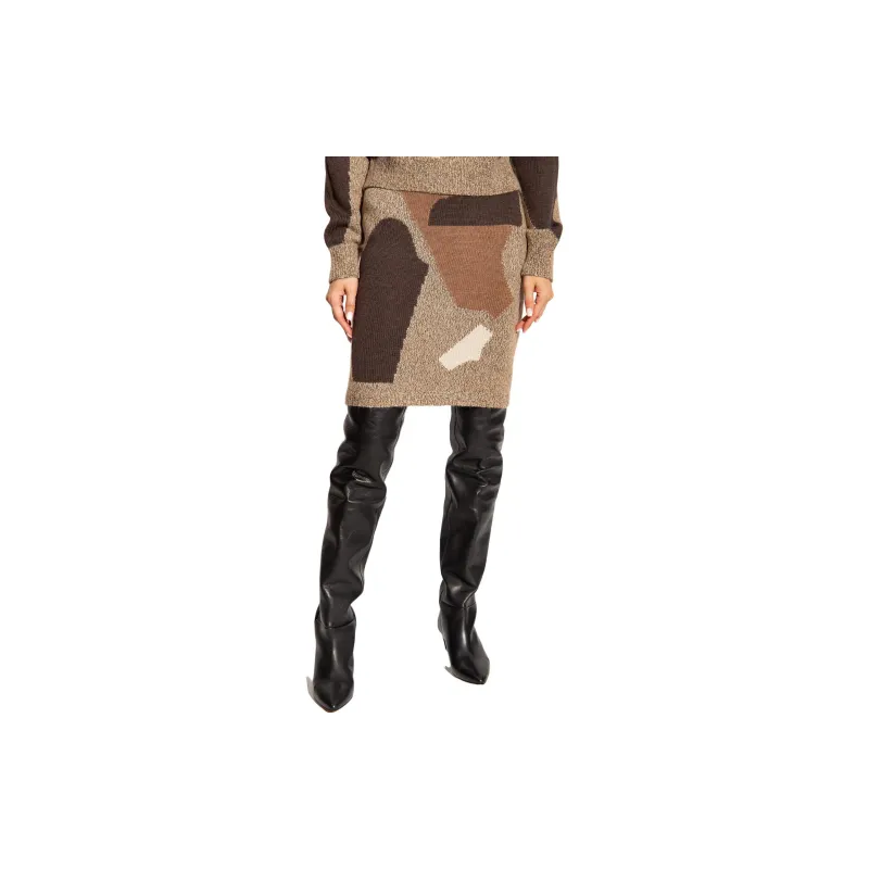 MOSCHINO Casual Short Skirts Women's Beige-1